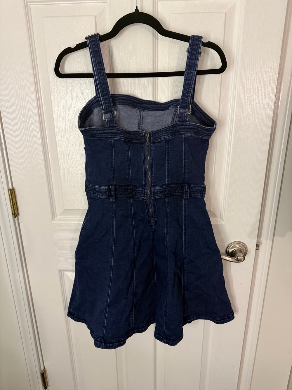 Free People Dark Blue Denim Mini Dress - Picture 2 of 5